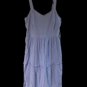 NWT Blue linen-like dress